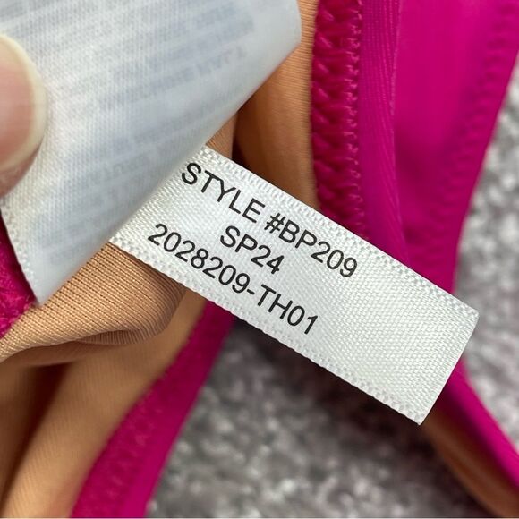 J. Crew Heritage 1989 High Leg Bikini Bottom Medium Pink High Cut Cheeky Lined - Picture 6 of 7